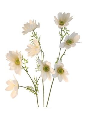 White African Daisy Stems Set of 3 25 Inch Real Touch Flowers